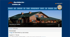 Desktop Screenshot of dachbleche-online.de