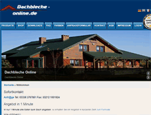 Tablet Screenshot of dachbleche-online.de